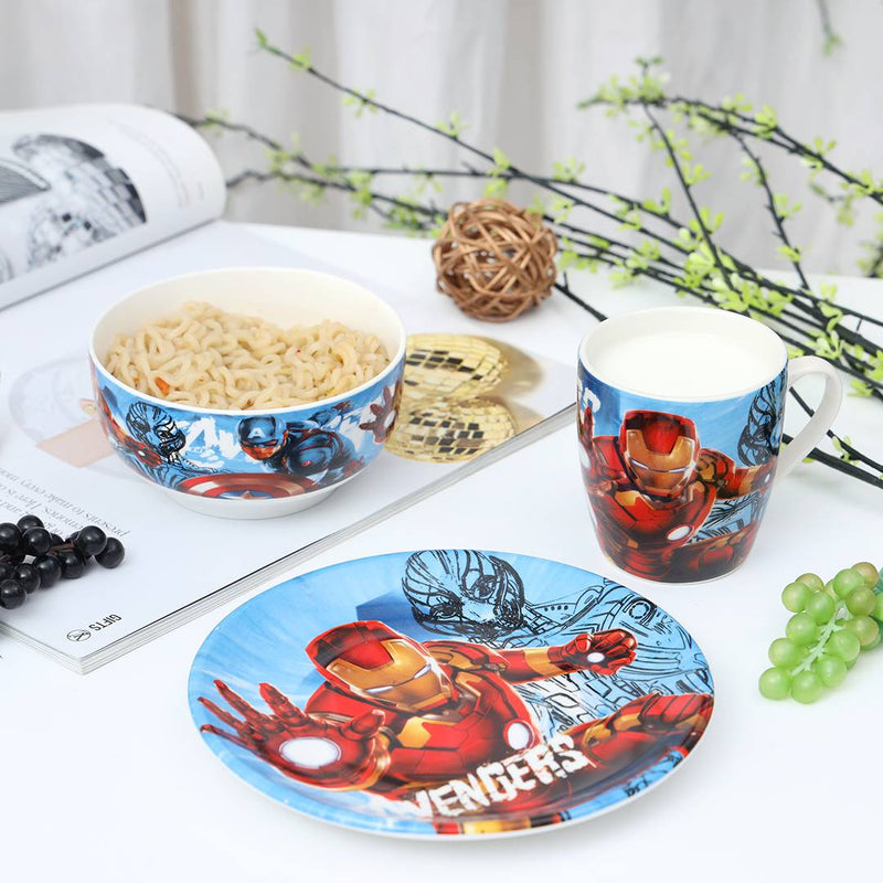Appealing Kids Appetizer Ceramic Dinner Set- 3Pcs