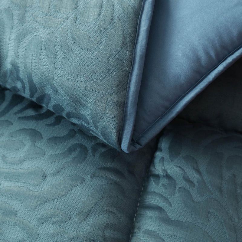Premium Jacquard Sofa Topper Blue
