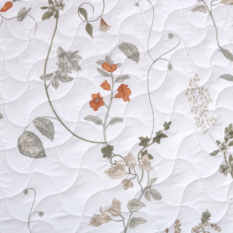 Spring Vines Quilted Bedspread