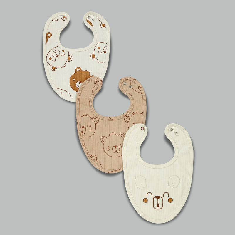 Bear Baby Bibs - Pack Of Three