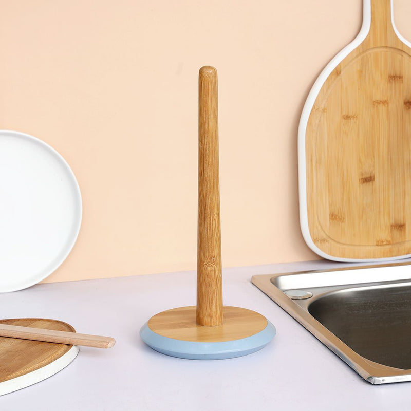 Tessie & Jessie Bamboo Wooden Tissue Roll Holde