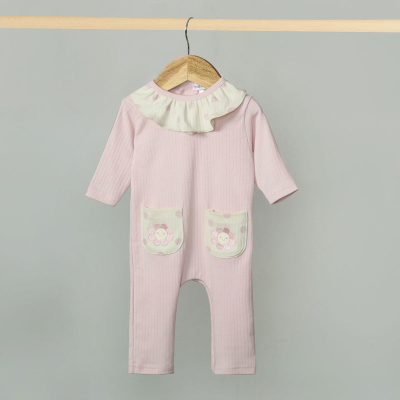 Rosy Ruffled Romper