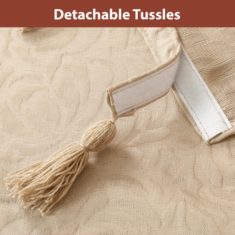 Premium Jacquard Sofa Cover Sand