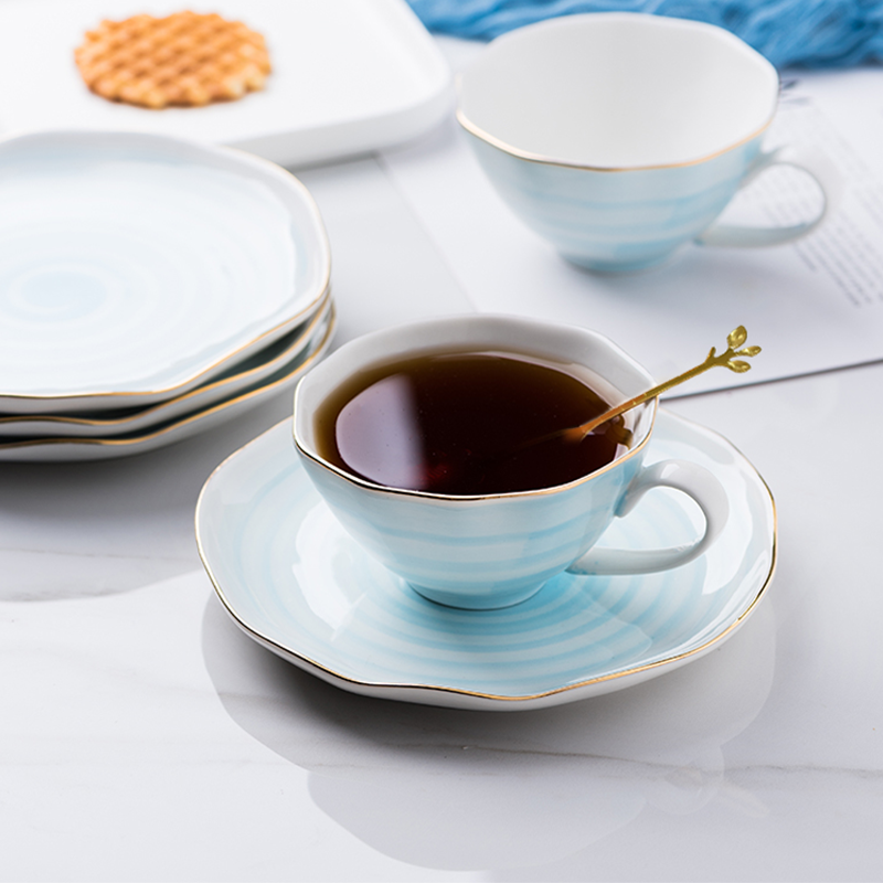 Antique Cup with Saucer & Spoon (4522879025261)