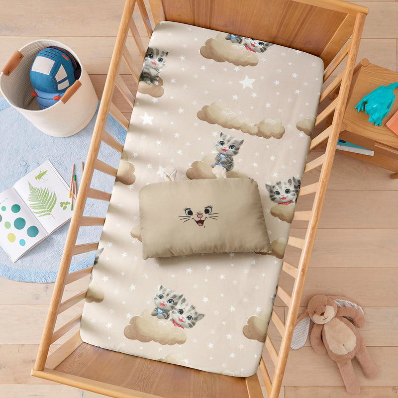 Cloud kitty Baby Crib Bedding Set