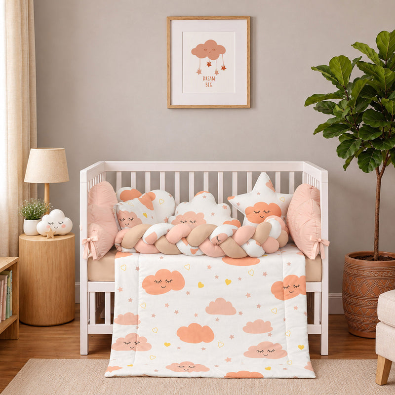 Dreamy Clouds Cot Set
