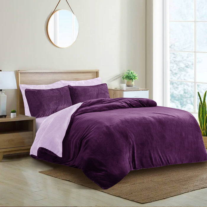 fleece-bedsheet-and-reversible-razaye-6pc-set