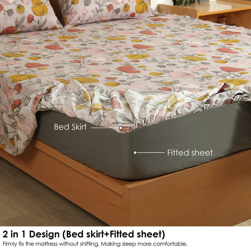 Floral Flurry Ruffled Fitted Sheet