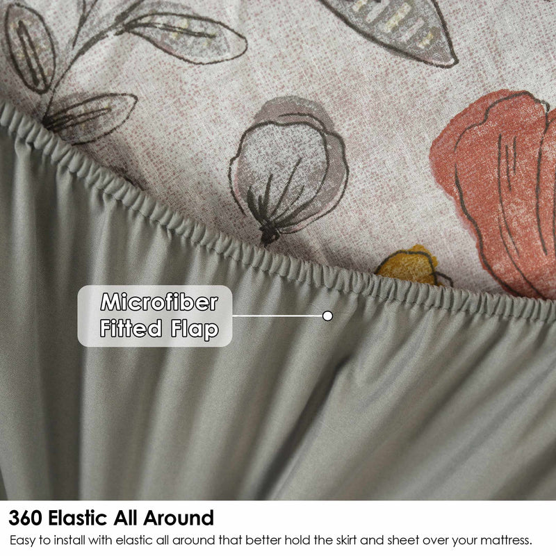 Floral Flurry Ruffled Fitted Sheet