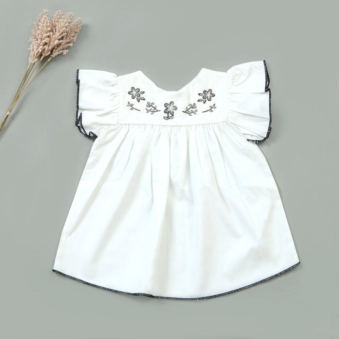 Monochrome Magic Baby Summer Dress