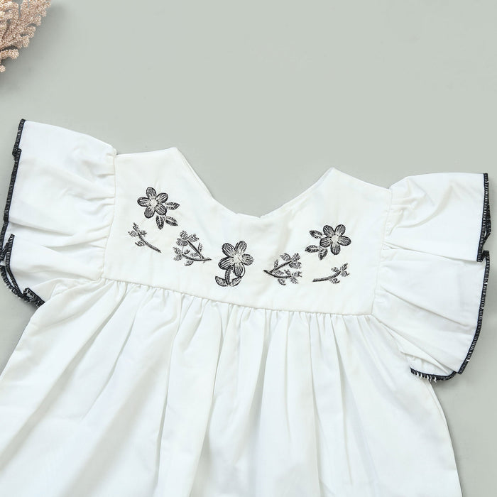 Monochrome Magic Baby Summer Dress