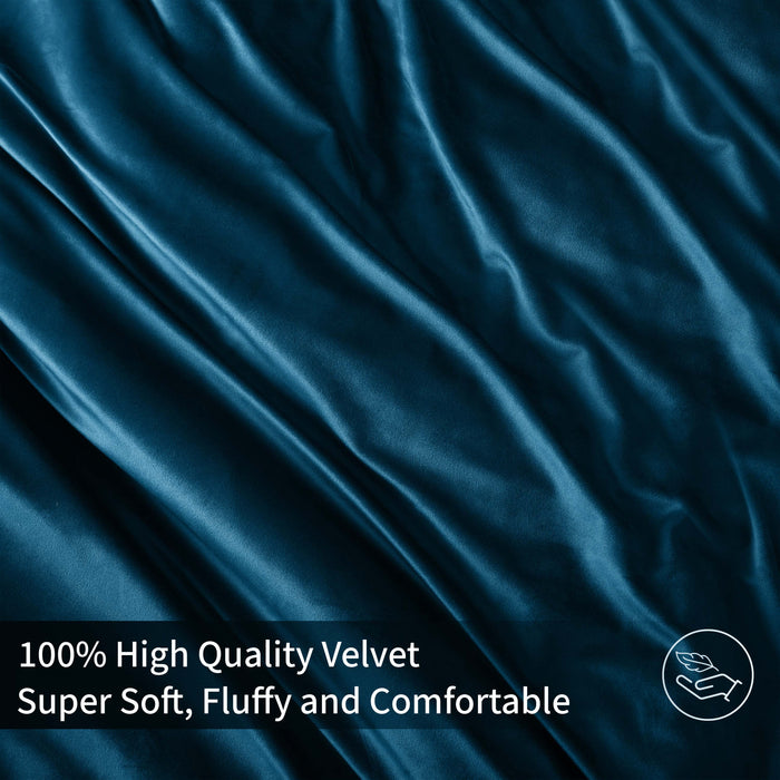 Navy Velvet Quilt Cover