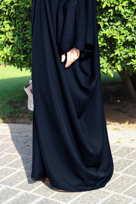 Navy Butterfly Abaya and Hijaab