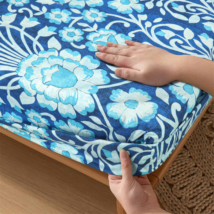 Ogee Bluebell Fitted Sheet