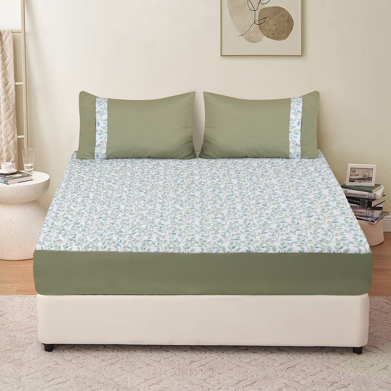 Pastel Garden Quilted Fitted Sheet