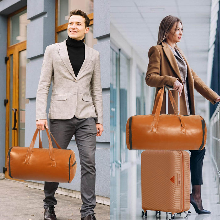 Premium Leather Duffel Bag