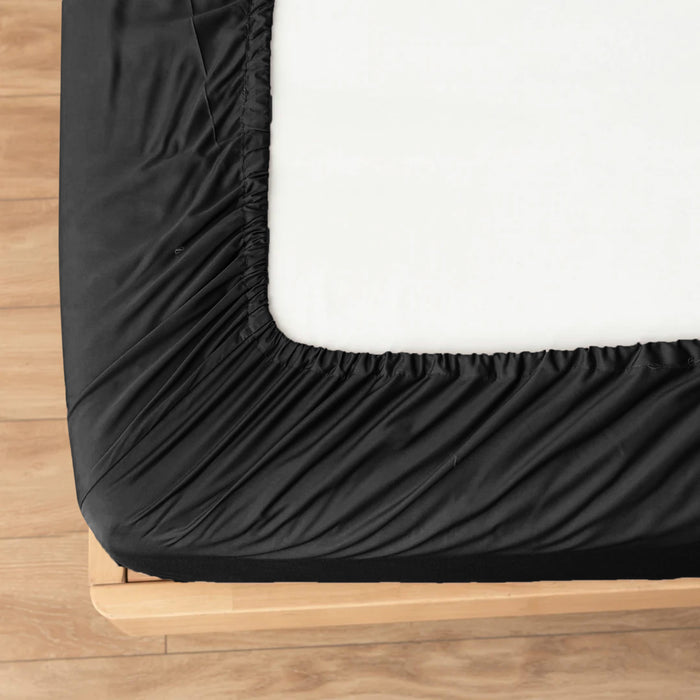 Premium Quality Fitted Sheet Black