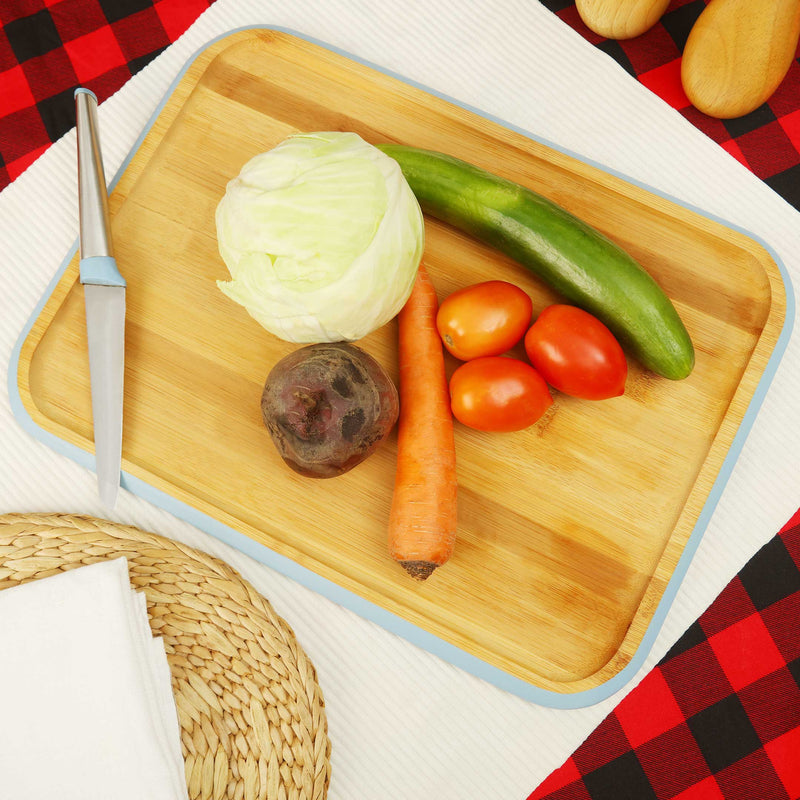 Tessie & Jessie Bamboo Wood Serving Tray