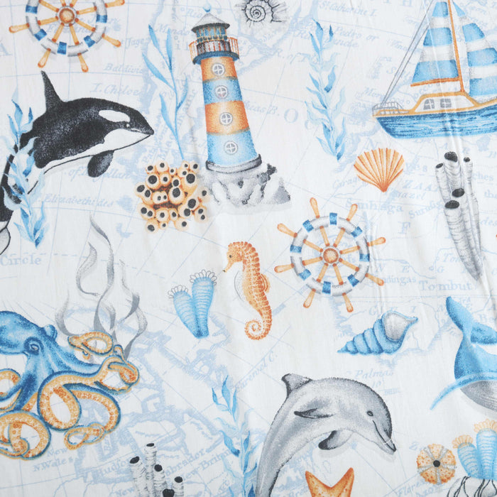 Under The Sea Crib Bedsheet & Pillow