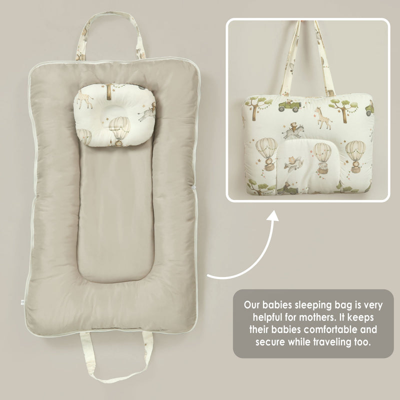 Up & Away Safari Baby Portable Bed