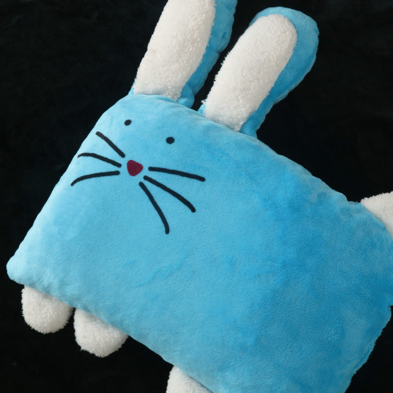 Dreamy Bunny Fleece Flat Sheet and Cushion