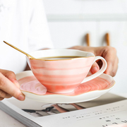 Antique Cup with Saucer & Spoon (4522879025261)