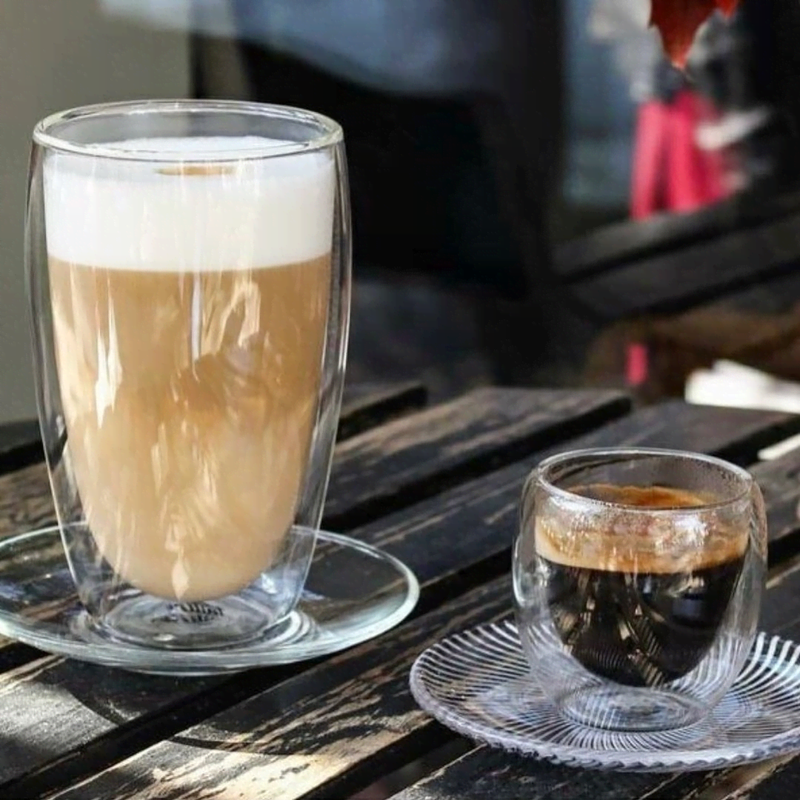 Bistro Classic Double Wall Glass Coffee Cup