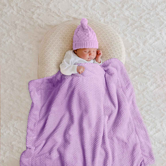 baby popcorn embosse sherpa blankets