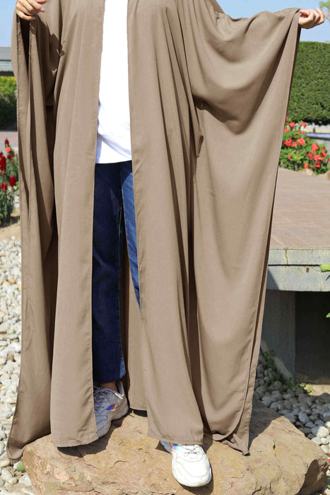 Open Butterfly Plain Abaya and Hijaab