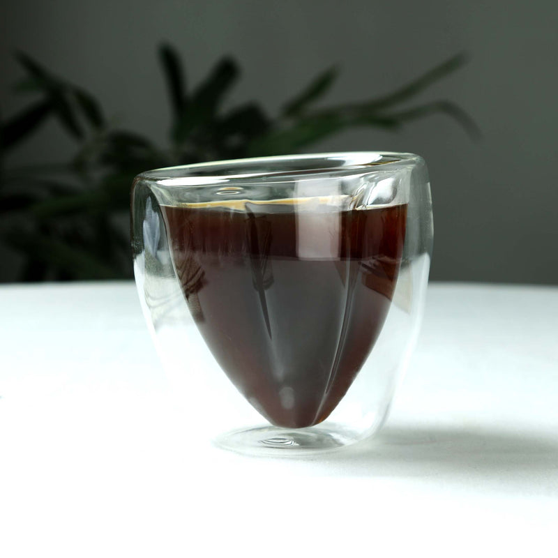 Bistro Classic Flower Shape Double Wall Mug