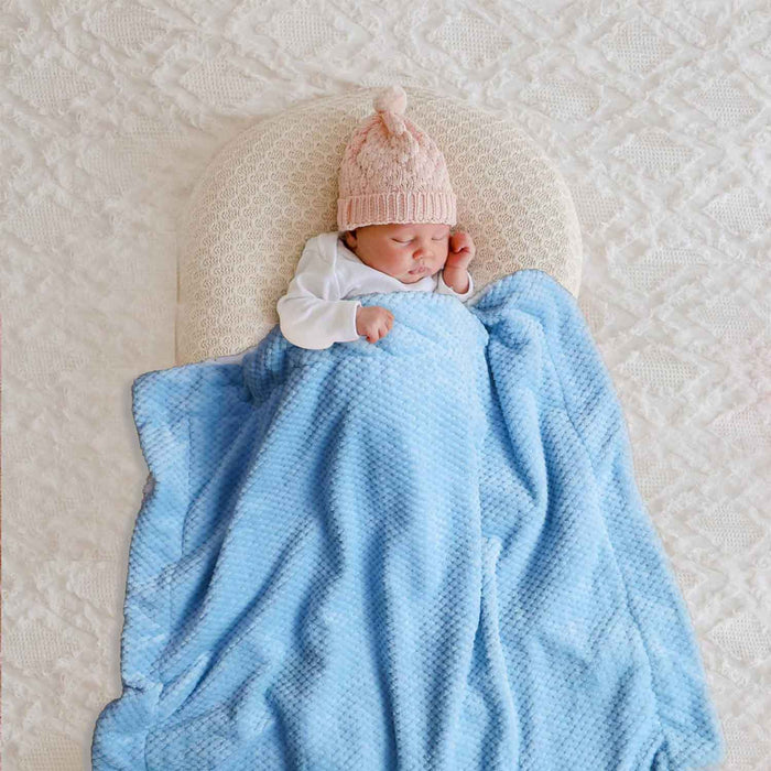 baby popcorn embosse sherpa blankets