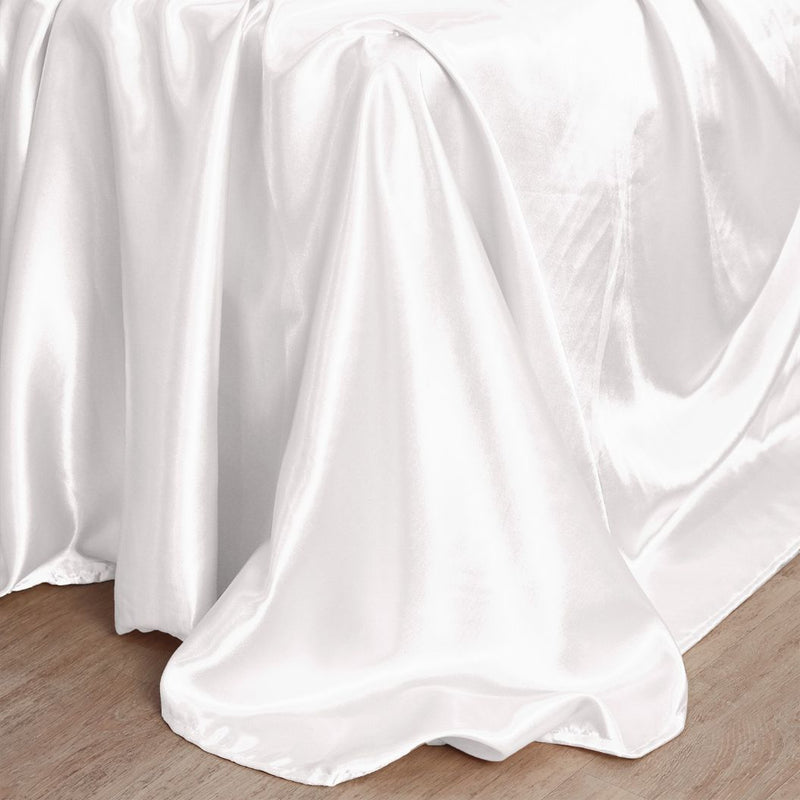 sateen silk bedsheets