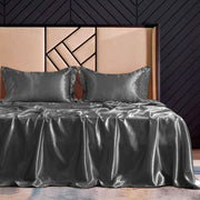 sateen silk bedsheets