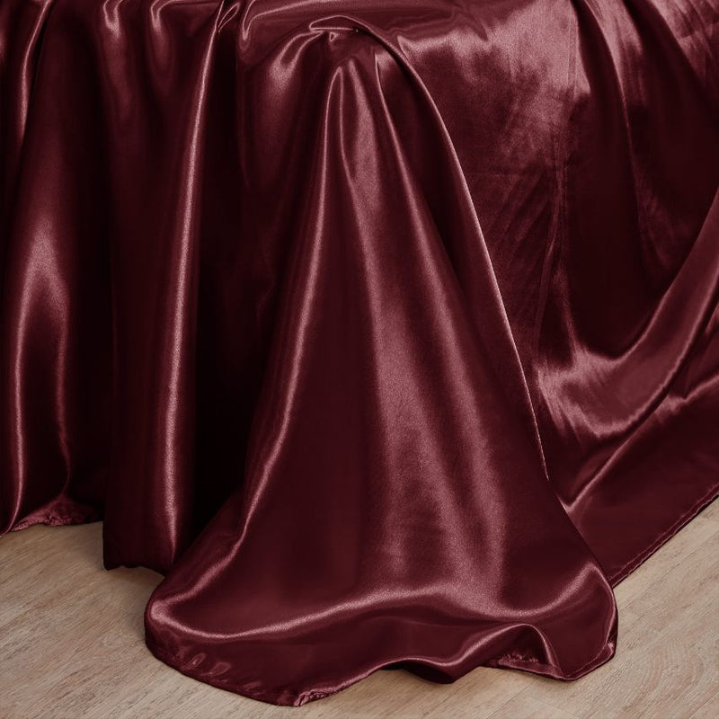 sateen silk bedsheets