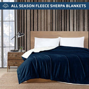 grey ultrasoft sherpa blanket