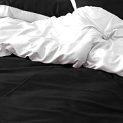 black white reversible duvet cover set