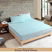 soft and warm fleece fitted sheets