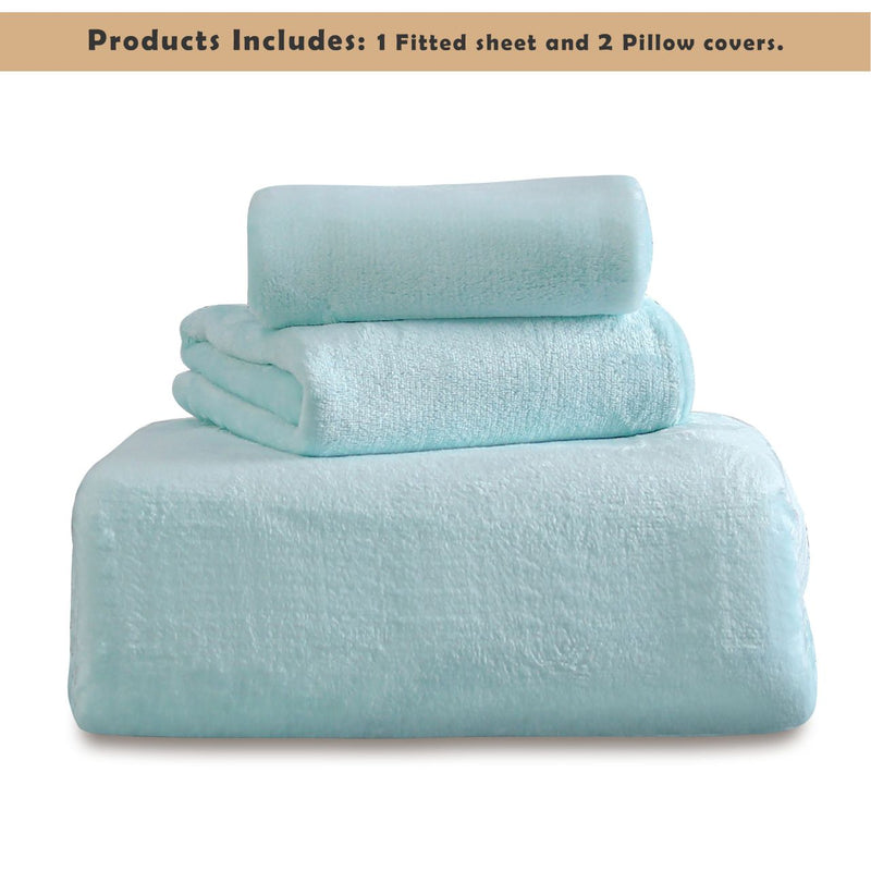 soft and warm fleece fitted sheets