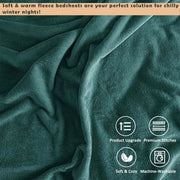 soft and warm fleece fitted sheets
