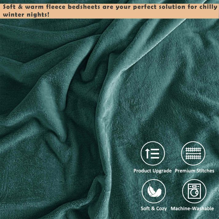 soft and warm fleece fitted sheets