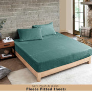 soft and warm fleece fitted sheets
