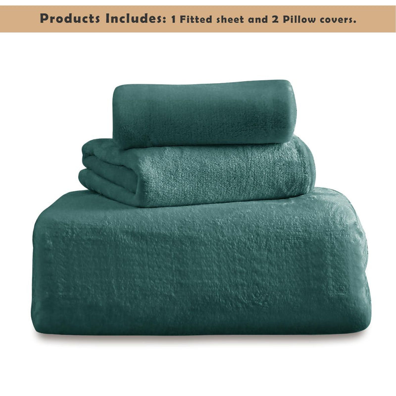soft and warm fleece fitted sheets
