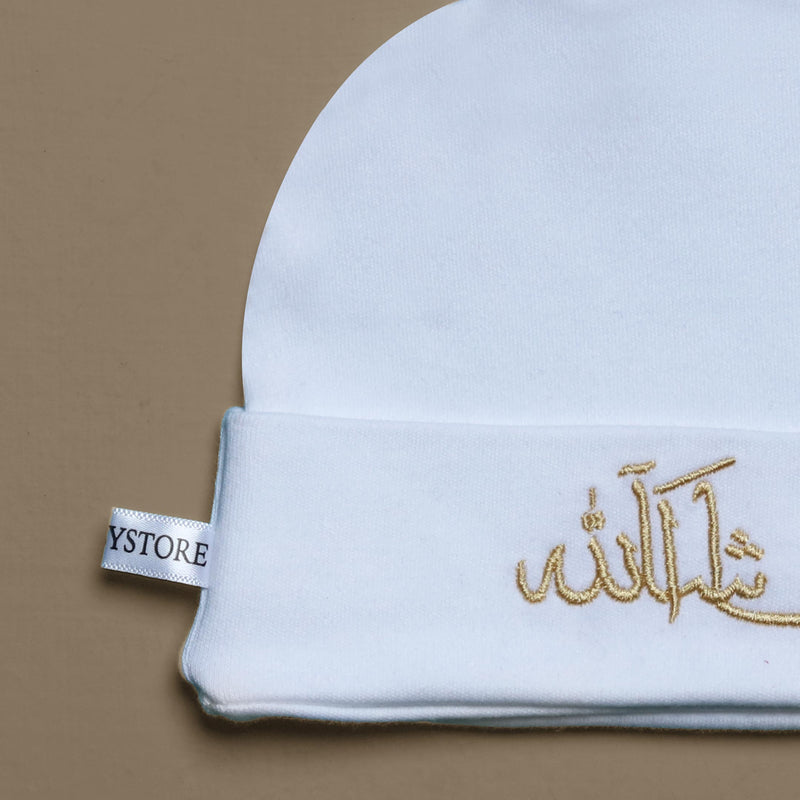 mashallah embroidered baby cap