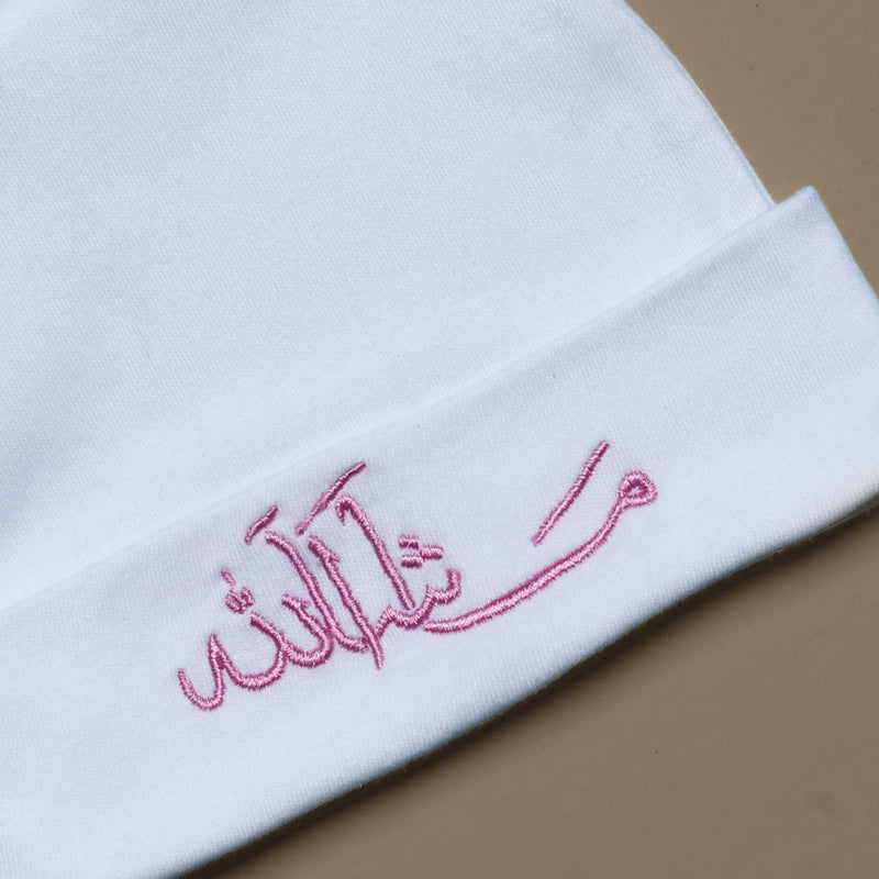 mashallah embroidered baby cap