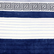 geo print embossed fleece blanket