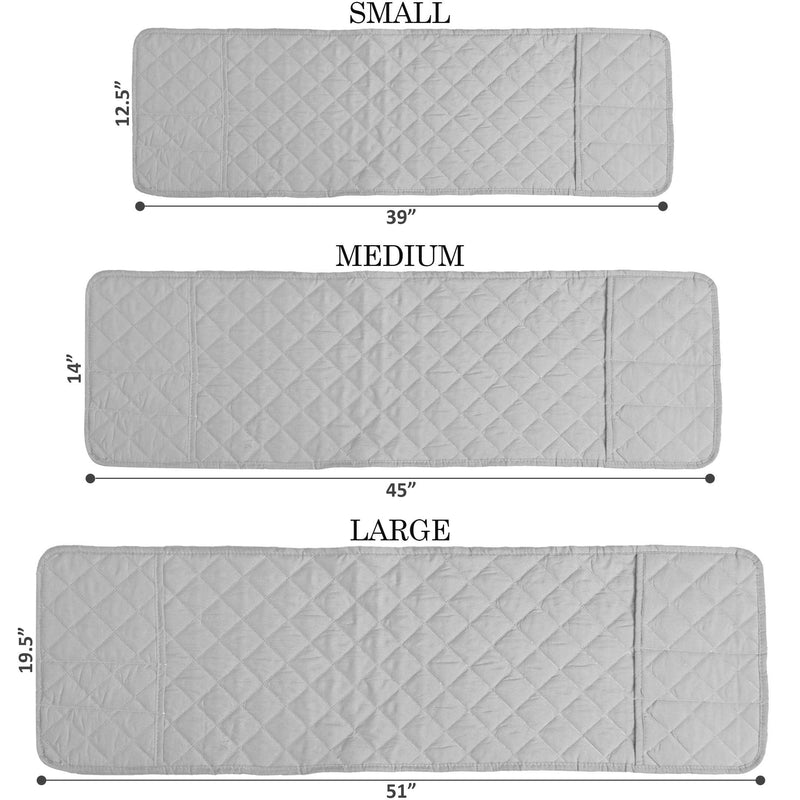 waterproof quilted microwave oven cover silver